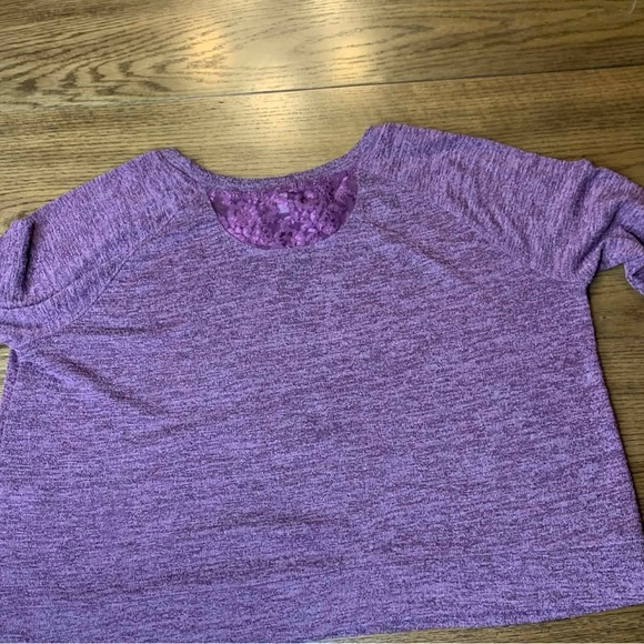 Victoria's Secret Sweater Womens Size Medium Purple Heather Knit Pullover Top - Picture 8 of 8